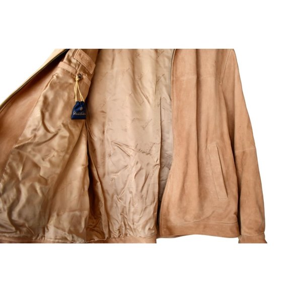 Men's Brooks Brothers Tan Soft Suede Jacket XL - Picture 3 of 12